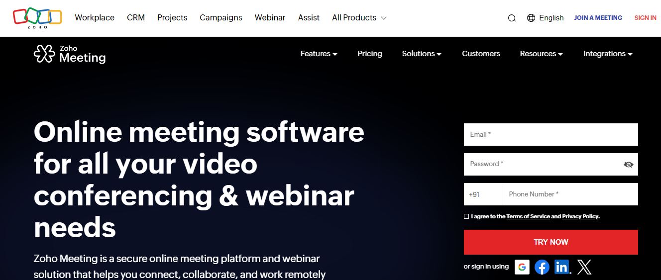 Zoho Meeting